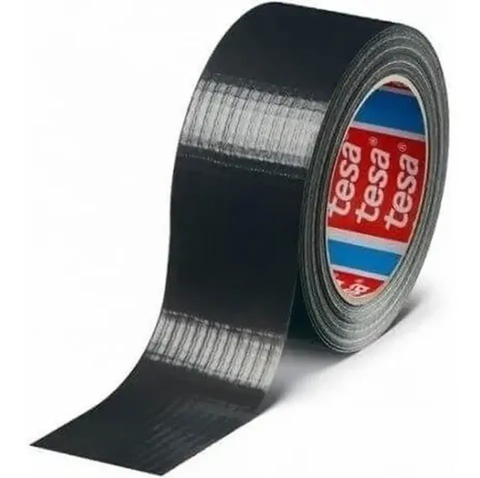 Rolo Fita Americana Preto Duct Standard 50 mm x 25 mts. 4610 TESA  1