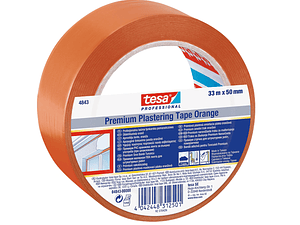 Rolo Fita para Reboco Laranja 50 mm x 33 mts. 4843 TESA 