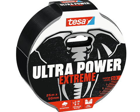 Rolo Fita Reparadora Preto Ultra Power Extreme 50 mm x 10 mts. 56622 TESA