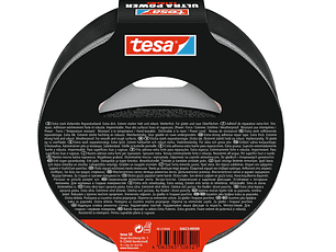 Rolo Fita Reparadora Preto Ultra Power Extreme 50 mm x 10 mts. 56622 TESA