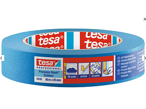 Rolo Fita Pintura Precision Mask Outdoor 25 mm x 50 mts. 04440 TESA