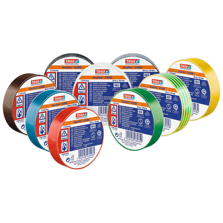 Rolo Fita Isoladora Tesaflex 19 mm x 20 mts. 53988 TESA 1