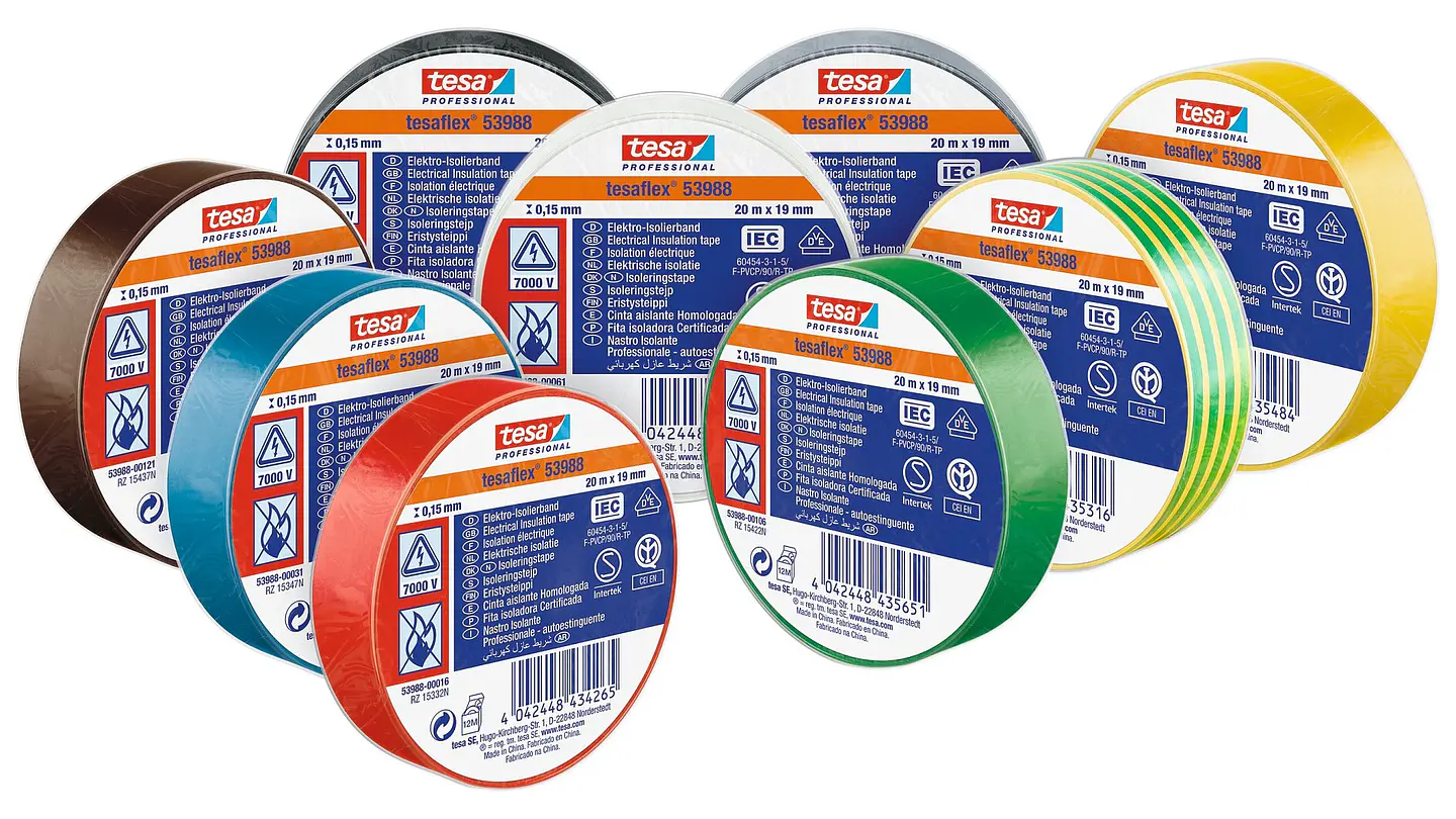 Rolo Fita Isoladora Tesaflex 19 mm x 20 mts. 53988 TESA 1