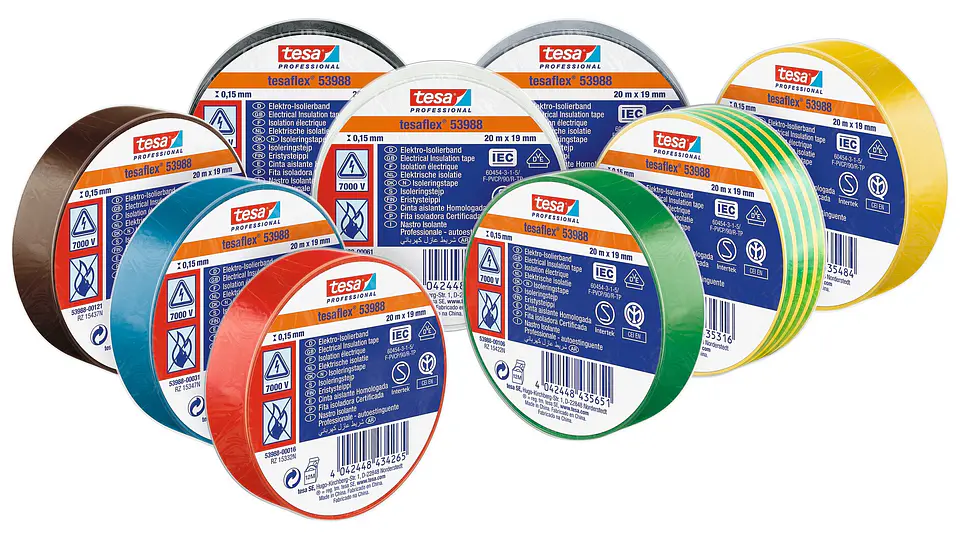 Rolo Fita Isoladora Tesaflex 19 mm x 20 mts. 53988 TESA 1