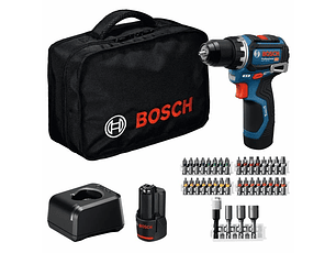 Aparafusadora sem fio GSR 12V-32 + 2 baterias 12V 2.0Ah + Mala lona + 36 Acessórios BOSCH