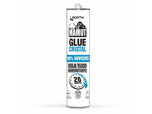 Adesivo híbrido de cura super rápida 290 ml MAMUT GLUE CRISTAL BOSTIK