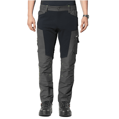 Calça de Trabalho Stretch™ Cinza/Preto ISSALINE  1