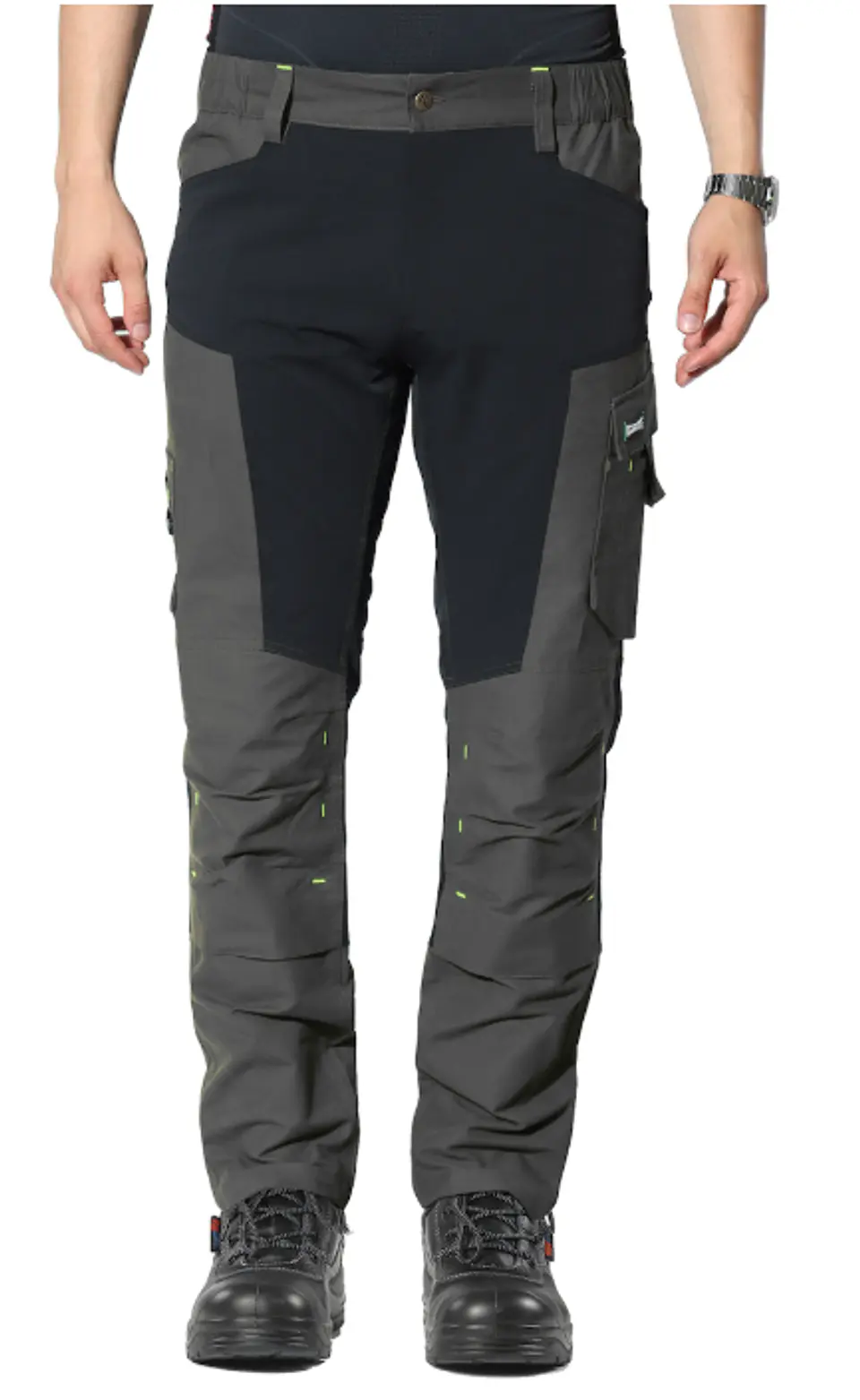 Calça de Trabalho Stretch™ Cinza/Preto ISSALINE  1
