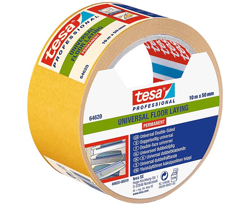 Rolo Fita Dupla Face Universal Permanente Branca 50 mm x 10 mts. 64620 TESA