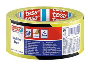 Rolo Fita Marcação Amarelo/Preto 50 mm x 33 mts. 60760 TESA