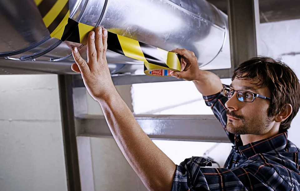 Rolo Fita Marcação Amarelo/Preto 50 mm x 33 mts. 60760 TESA 3