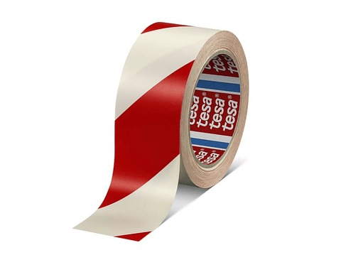 Rolo Fita Marcação Vermelho/Branco 50 mm x 33 mts. 60760 TESA 