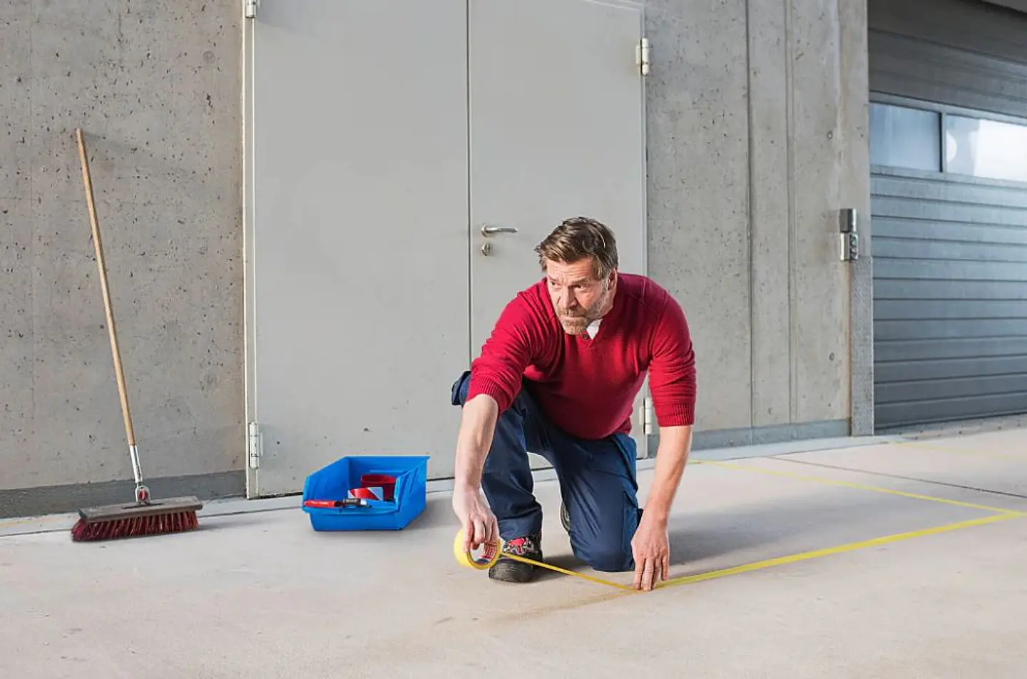 Rolo Fita Marcação Amarelo 50 mm x 33 mts. 60760 TESA  2