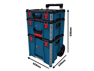 Trolley com 3 Malas para Ferramentas L-BOXX Contractor SET 3 BOSCH