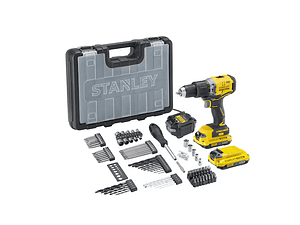 Kit Berbequim C/Percussão V20/18V 2x2,0Ah + 100 Acessórios SFMCD715D2A FATMAX STANLEY