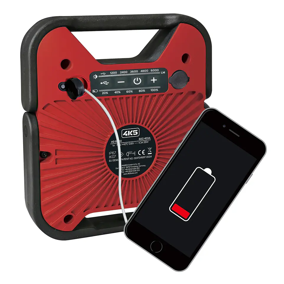 Projetor 6000 Lúmens a Bateria HD6000 4K5 4