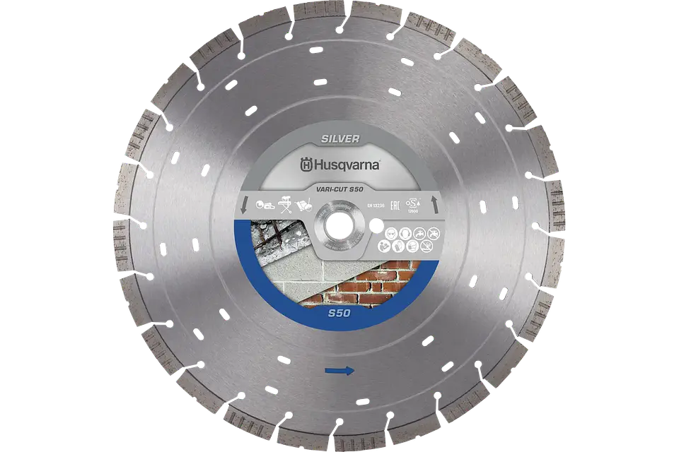 Disco Diamante para Betão Ø350x25,4/20x3,2mm VARI-CUT™ S50 PLUS HUSQVARNA 1