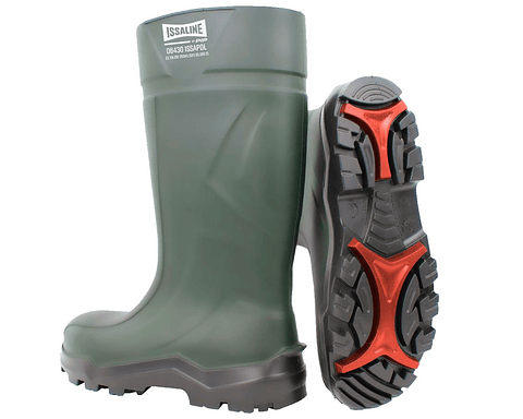 Bota/Galocha Segurança PU Verde S5 ISSAPOL ISSALINE