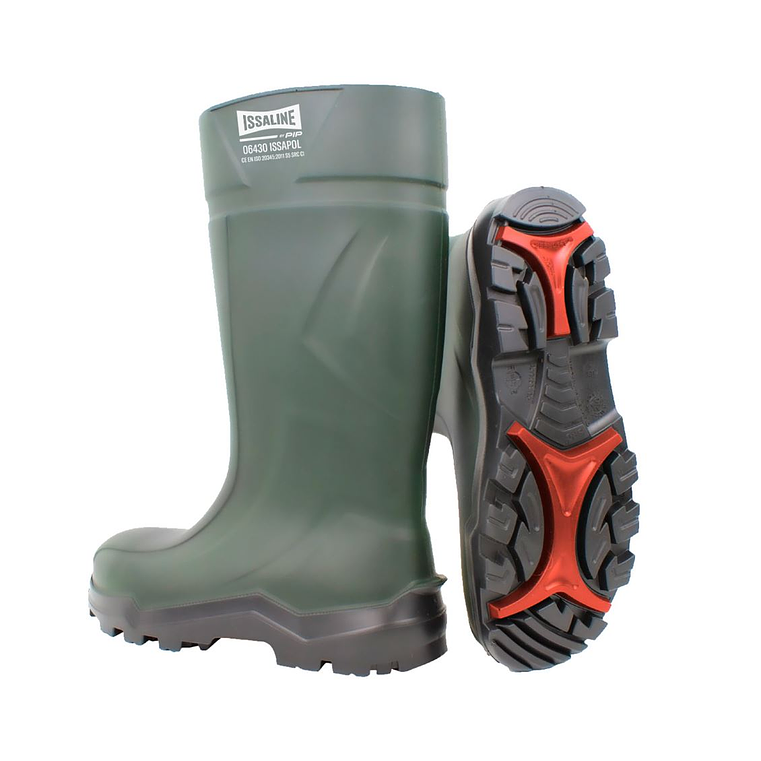 Bota/Galocha Segurança PU Verde S5 ISSAPOL ISSALINE 1