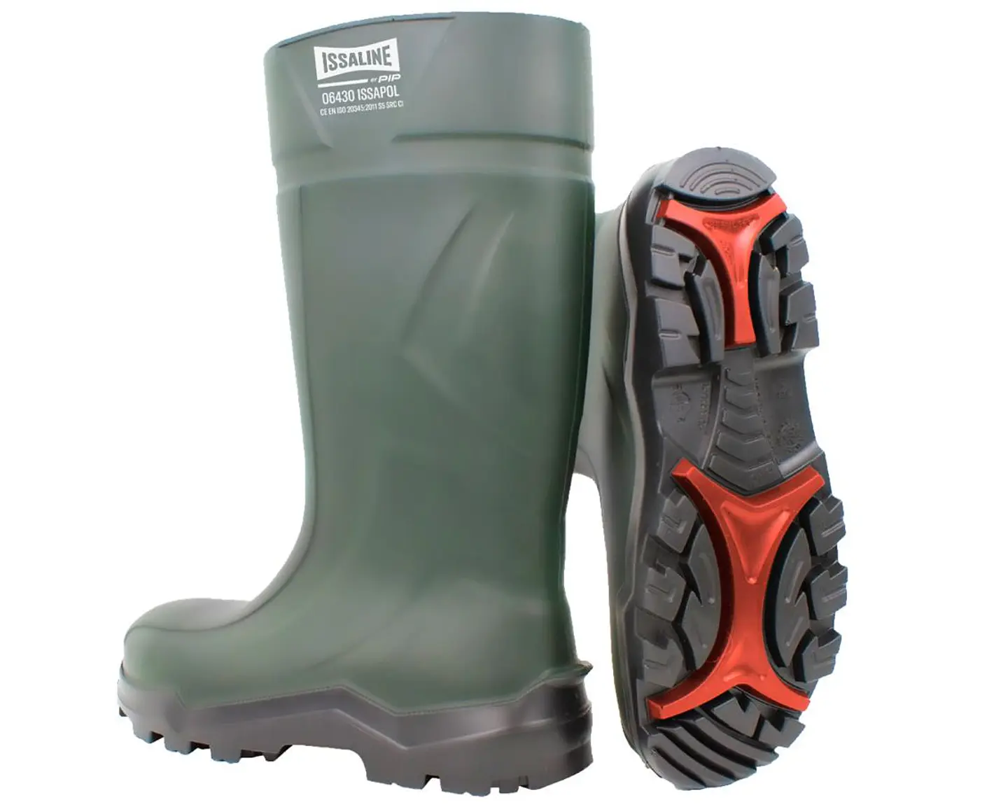 Bota/Galocha Segurança PU Verde S5 ISSAPOL ISSALINE 1
