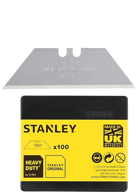 Lamina de X-Ato ( Faca) 1992®Trapezoidais 1-11-921 STANLEY (100 UNI) 