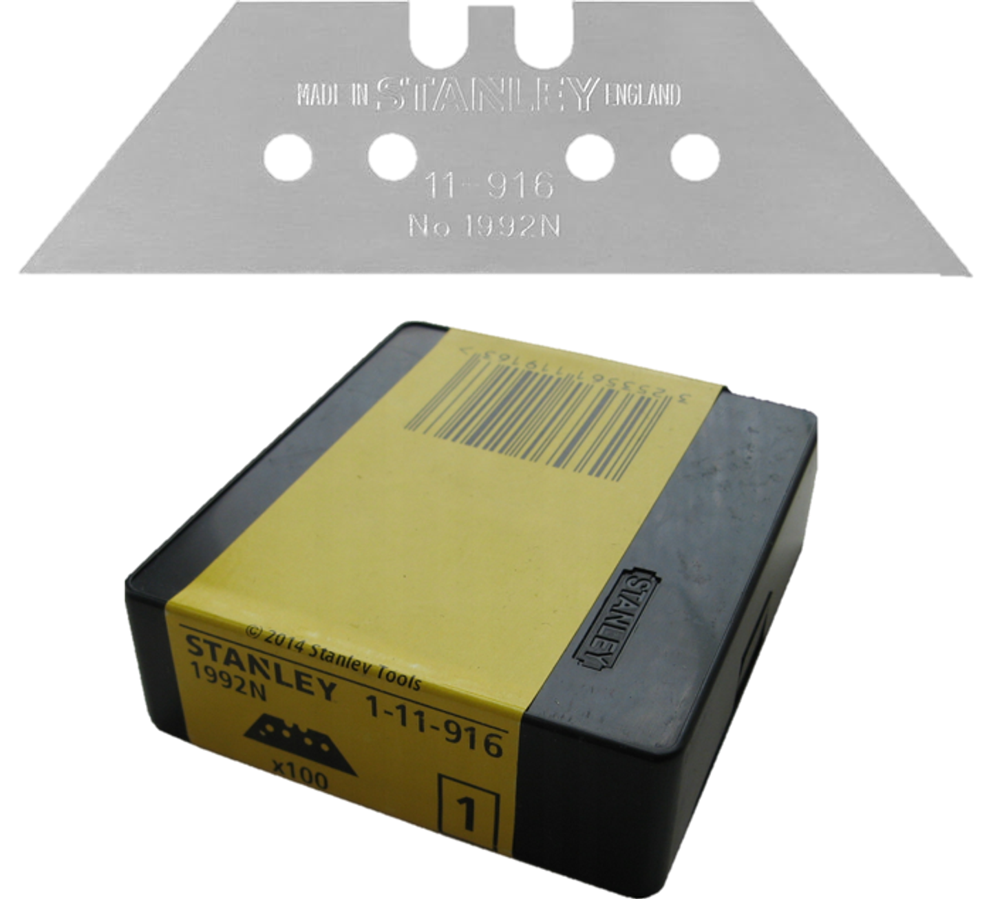 Lamina de X-Ato ( Faca) 1992®Trapezoidais 1-11-916 STANLEY (100 UNI) 1