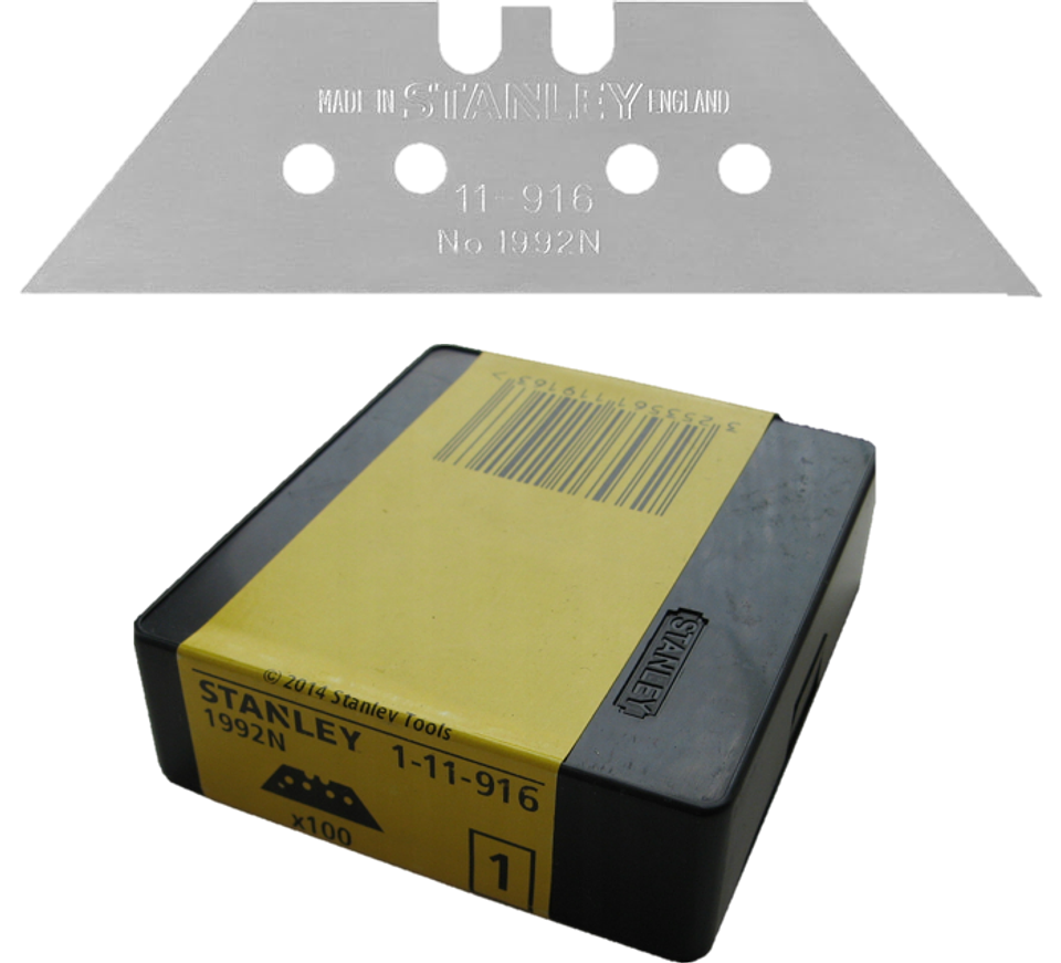 Lamina de X-Ato ( Faca) 1992®Trapezoidais 1-11-916 STANLEY (100 UNI) 1