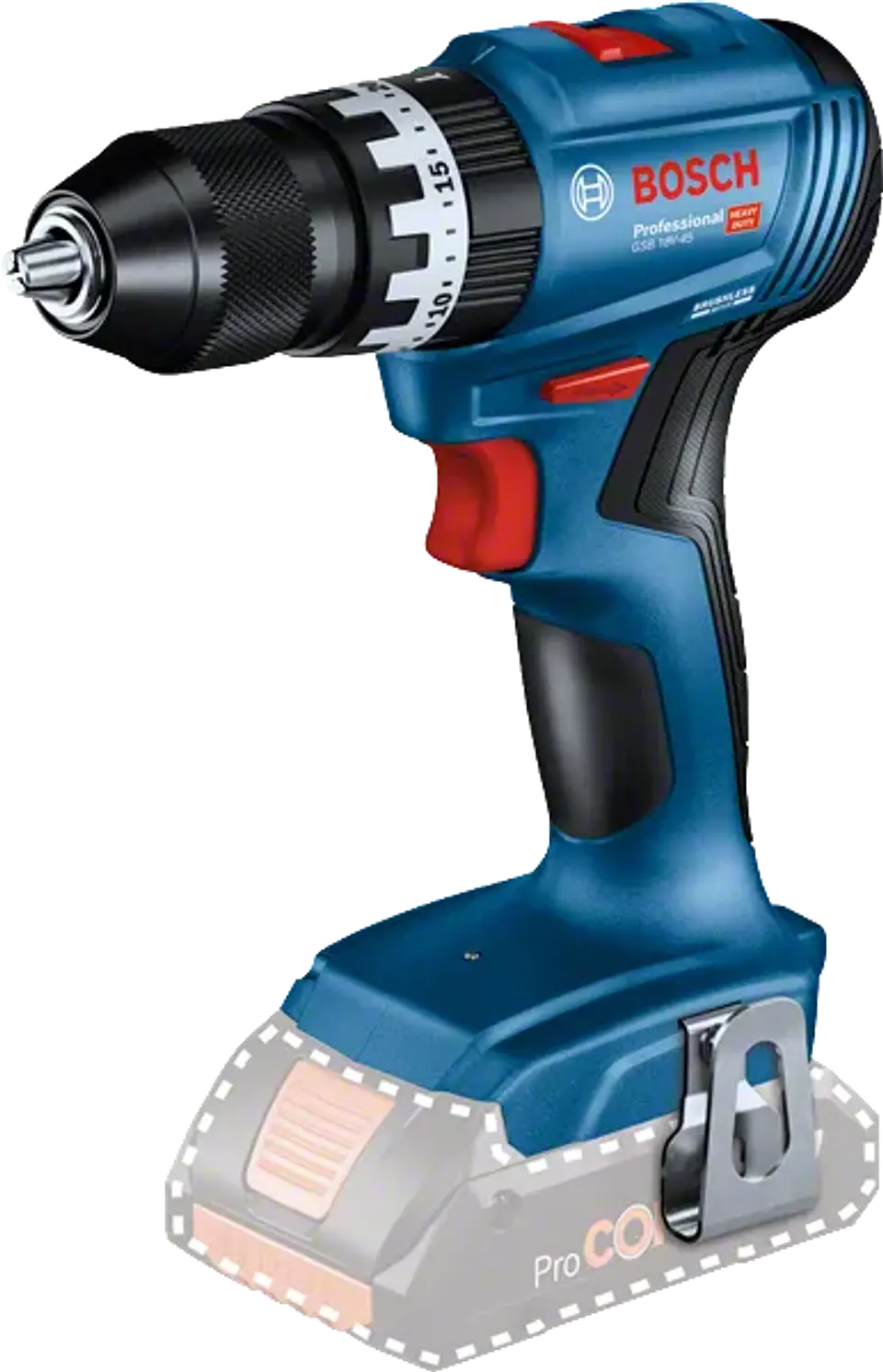 Conjunto de aparafusadora de impacto GDR 18V-215 + Berbequim GSB 18V-45 + 2 Baterias ProCORE18V 4.0Ah BOSCH 5