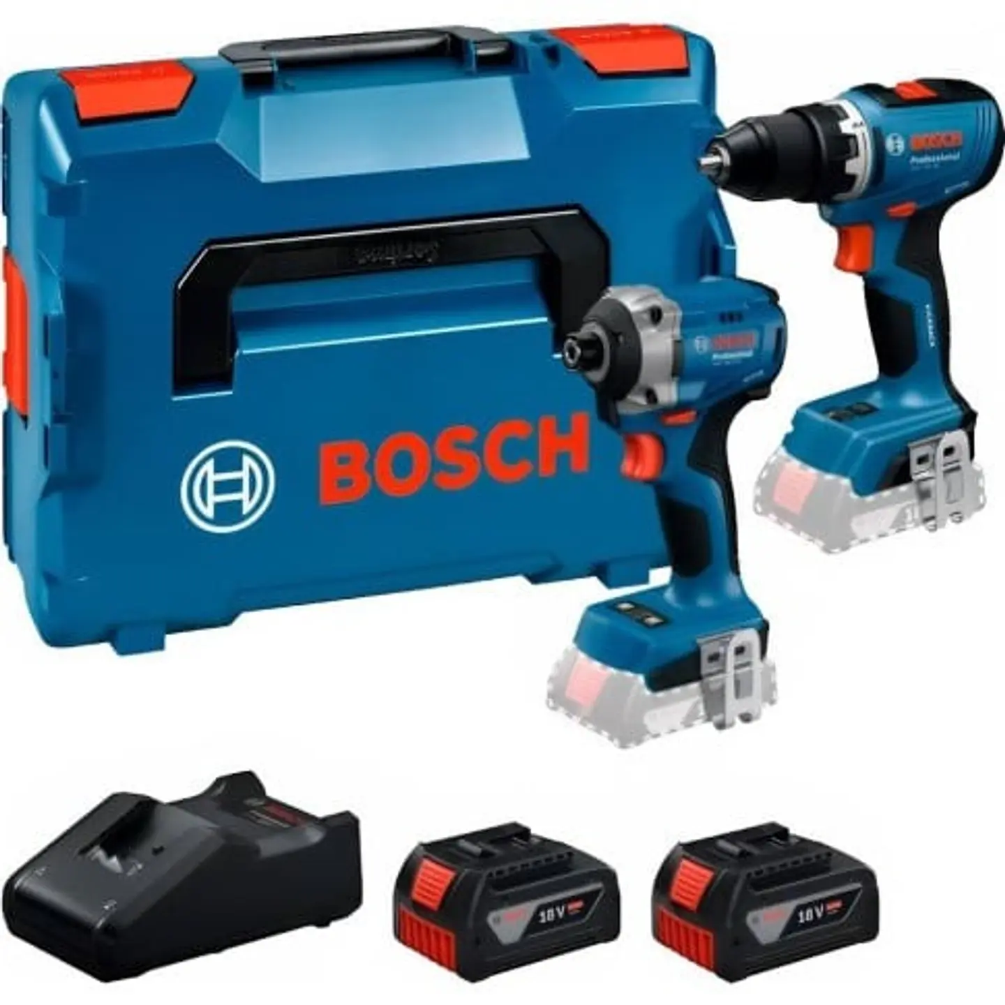 Conjunto de aparafusadora de impacto GDR 18V-215 + Aparafusadora GSR 18V-65 + 2 Baterias 5.0Ah BOSCH 1