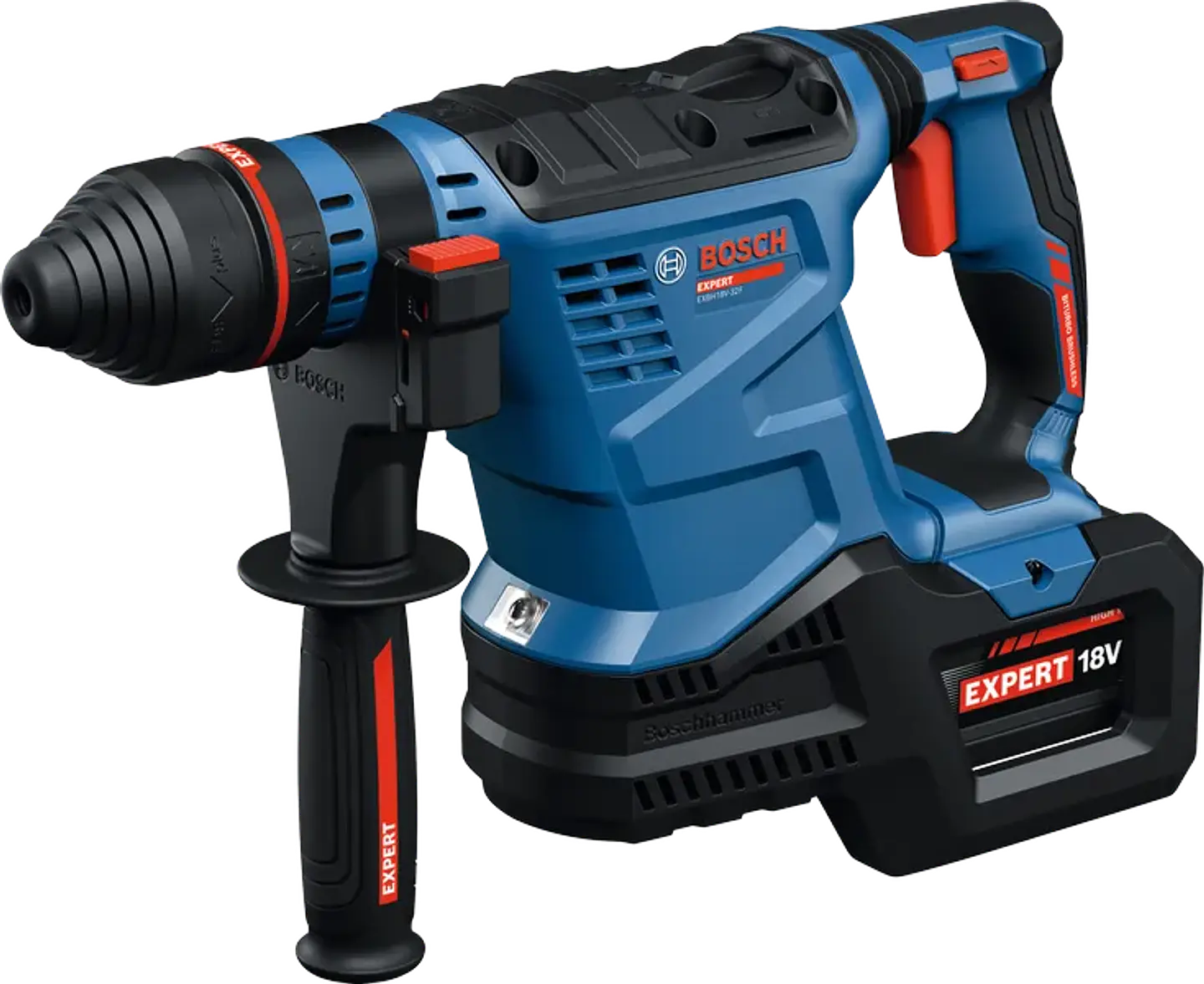 Martelo perfurador sem fio SDS plus EXPERT EXBH18V-32F + 2 Baterias EXBA18V-80 + Mala XL-BOXX BOSCH 12