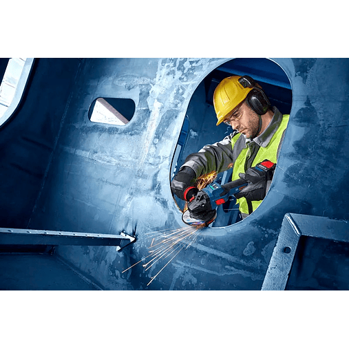 Rebarbadora sem fio EXPERT EXWS18V-15S + 2 Baterias EXBA18V-80 + Mala L-BOXX BOSCH 5