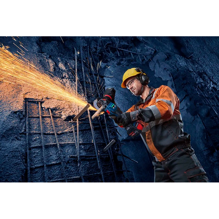 Rebarbadora sem fio EXPERT EXWS18V-15S + 2 Baterias EXBA18V-80 + Mala L-BOXX BOSCH 6