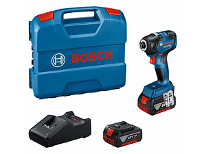 Aparafusadora de impacto GDR 18V-200 + 2 Baterias 18V 4.0Ah + Mala L-CASE BOSCH
