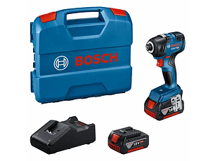 Aparafusadora de impacto GDR 18V-200 + 2 Baterias 18V 4.0Ah + Mala L-CASE BOSCH