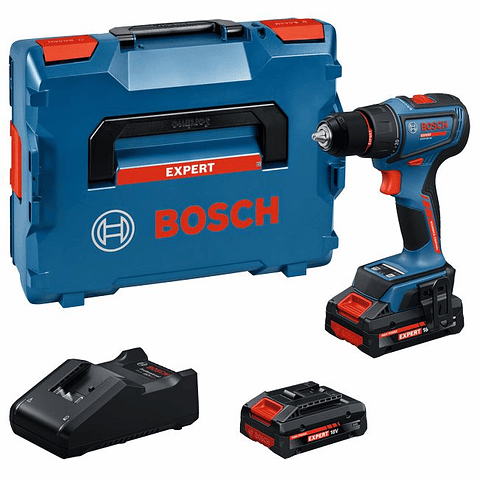 Aparafusadora sem fio EXPERT EXSR18V-90 + 3 Baterias EXBA18V-40 + Mala L-BOXX BOSCH