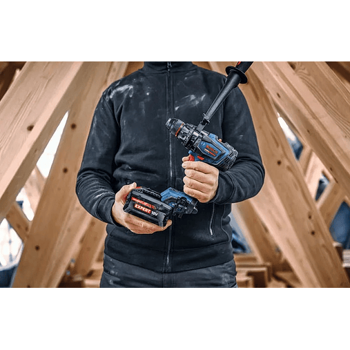 Aparafusadora sem fio EXPERT EXSR18V-150 + 3 baterias EXBA18V (2x 8.0Ah + 1x 5.5Ah) + Mala L-BOXX BOSCH 3