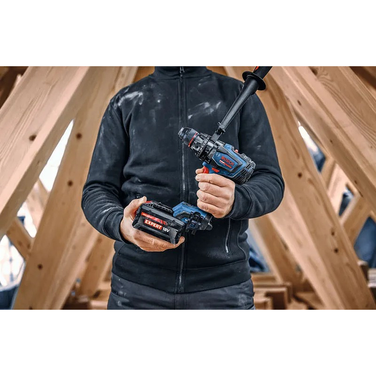 Aparafusadora sem fio EXPERT EXSR18V-150 + 3 baterias EXBA18V (2x 8.0Ah + 1x 5.5Ah) + Mala L-BOXX BOSCH 3