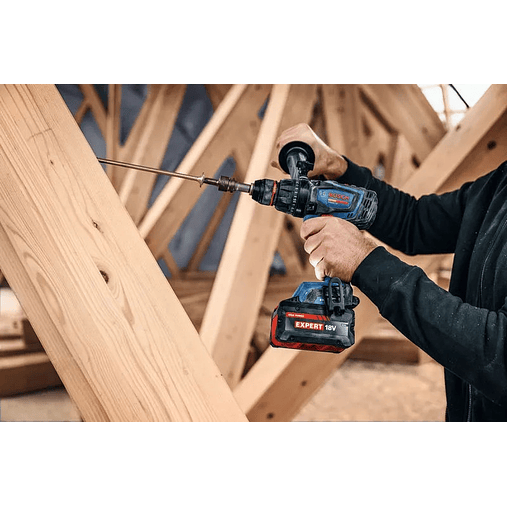Aparafusadora/Berbequim com percussão sem fio EXPERT EXSB18V-150 + 2 baterias EXBA18V-80 + Mala L-BOXX BOSCH 5