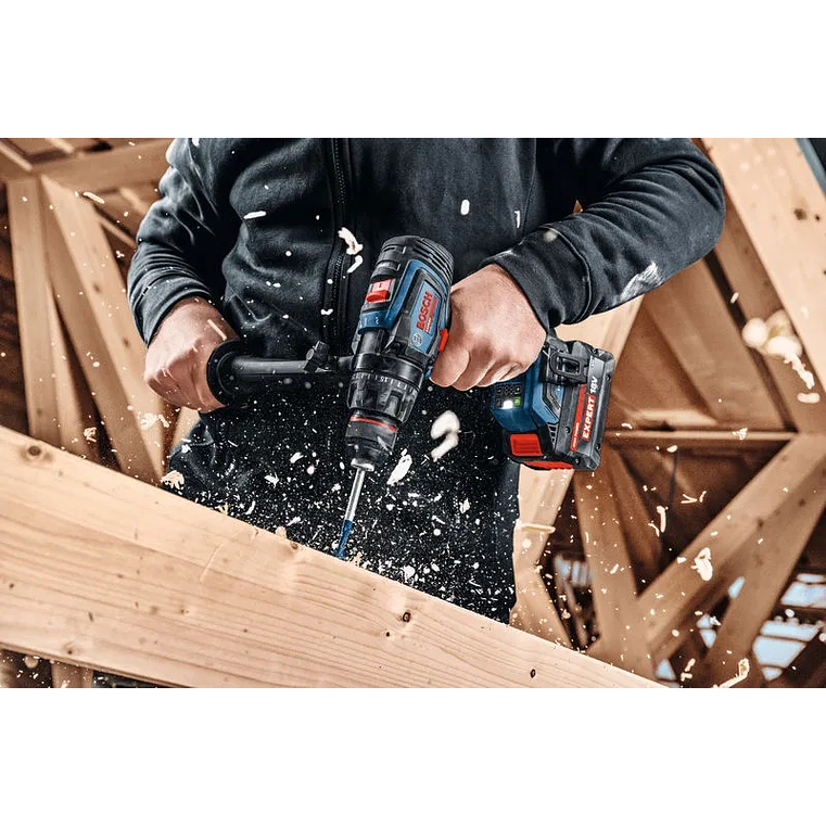 Aparafusadora/Berbequim com percussão sem fio EXPERT EXSB18V-150 + 2 baterias EXBA18V-80 + Mala L-BOXX BOSCH 7