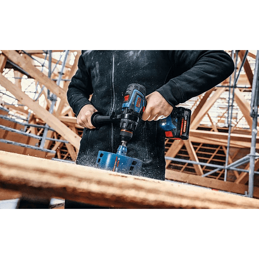 Aparafusadora/Berbequim com percussão sem fio EXPERT EXSB18V-150 + 2 baterias EXBA18V-80 + Mala L-BOXX BOSCH 8