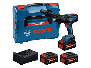 Aparafusadora/Berbequim com percussão sem fio EXPERT EXSB18V-150 + 3 baterias EXBA18V (2x 8.0Ah + 1x 5.5Ah) + Mala L-BOXX BOSCH