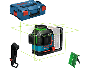 Nivel laser de linhas verdes EXPERT EXLL18V-120-33CG + Mala L-BOXX BOSCH