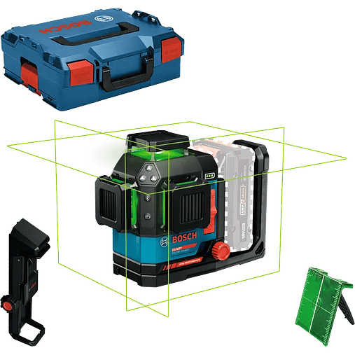 Nivel laser de linhas verdes EXPERT EXLL18V-120-33CG + Mala L-BOXX BOSCH 1