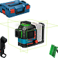Nivel laser de linhas verdes EXPERT EXLL18V-120-33CG + Mala L-BOXX BOSCH - thumbnail 1