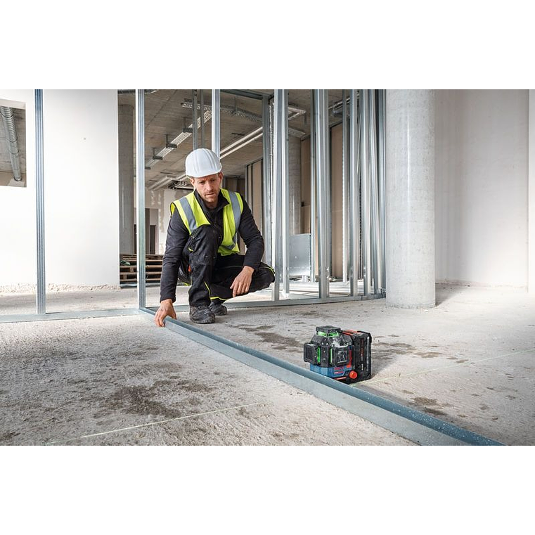 Nivel laser de linhas verdes EXPERT EXLL18V-120-33CG + 1 bateria EXBA18V-40 + Mala L-BOXX BOSCH 4