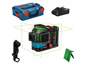 Nivel laser de linhas verdes EXPERT EXLL18V-120-33CG + 1 bateria EXBA18V-40 + Mala L-BOXX BOSCH
