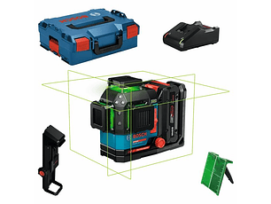 Nivel laser de linhas verdes EXPERT EXLL18V-120-33CG + 1 bateria EXBA18V-40 + Mala L-BOXX BOSCH