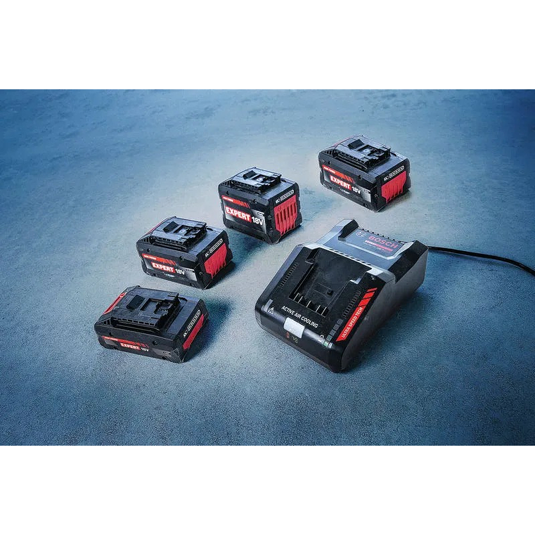Conjunto 2 baterias 18V 4.0 Ah EXPERT EXBA18V-40 + carregador GAL12V/18V-80 BOSCH 4