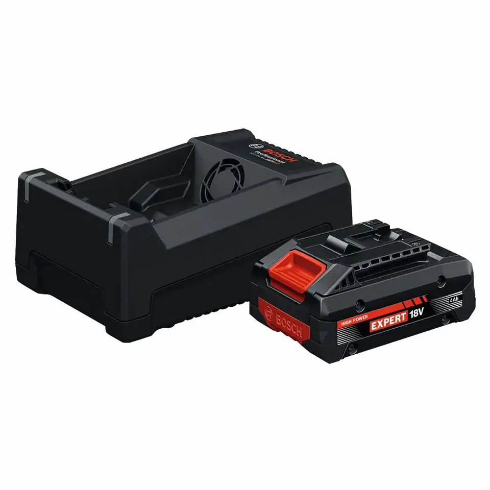 Conjunto 1 bateria 18V 4.0 Ah EXPERT EXBA18V-40 + carregador GAL12V/18V-80 BOSCH 1