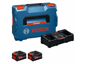 Conjunto 2 baterias 18V 8.0 Ah EXPERT EXBA18V-80 + carregador EXAL18V2-320 BOSCH